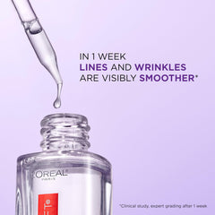L’Oréal Paris Revitalift gel ligero, absorción rápida para uso diario.