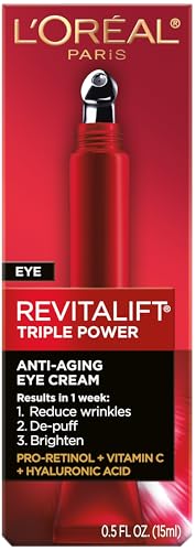 L'Oreal Paris Revitalift contorno de ojos, textura lujosa que ofrece hidratación suave