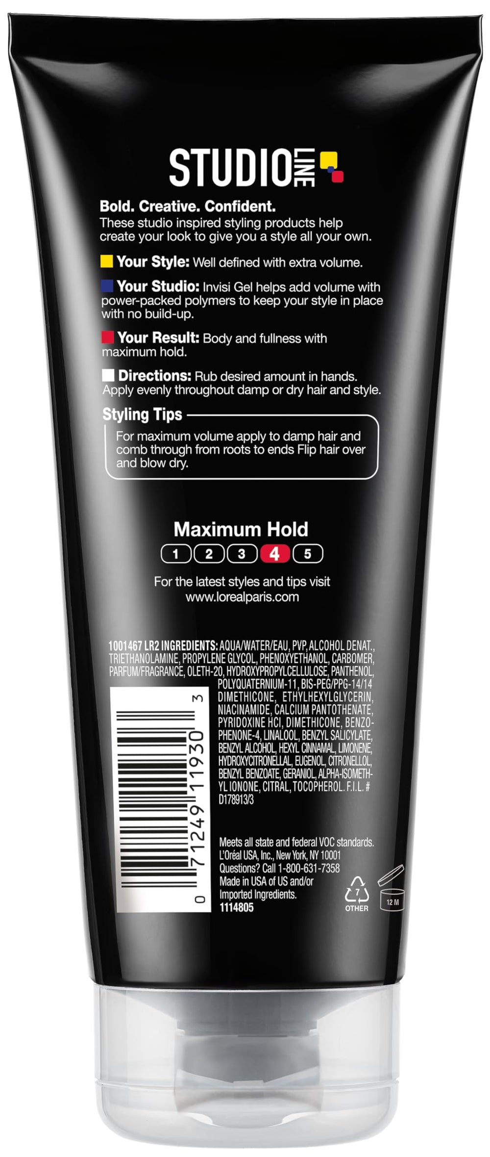L'Oréal Paris Studio Line Invisi Gel fijación duradera sin residuos visibles