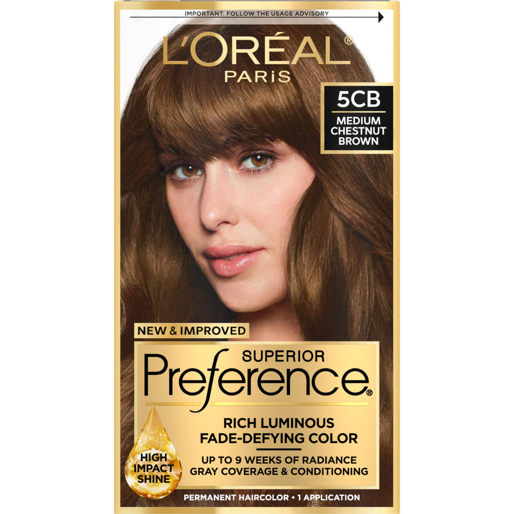 L'Oréal Paris Superior Preference coloración gel para color vibrante y duradero.