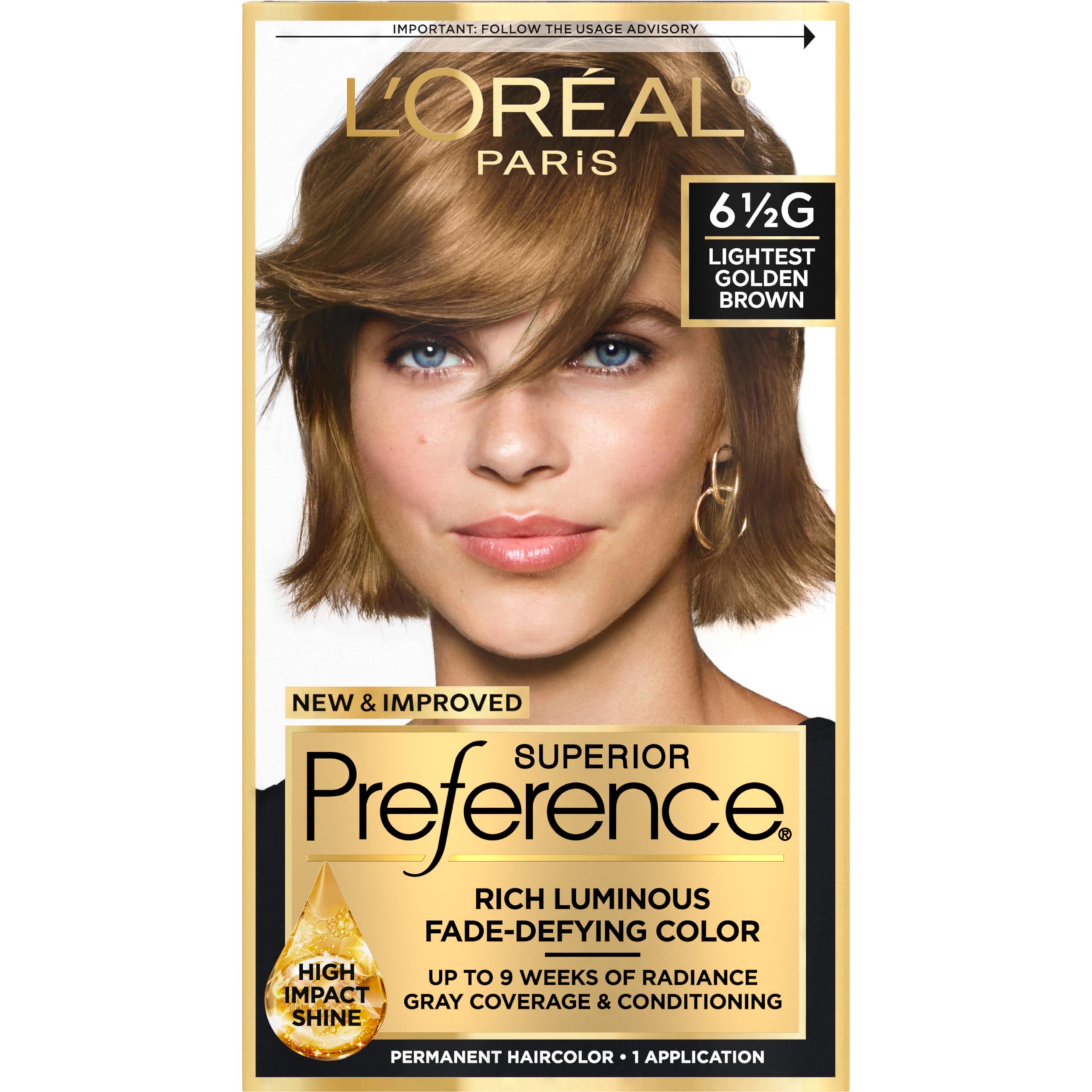 Color permanente de L Oréal Paris Superior Preference para tono dorado claro