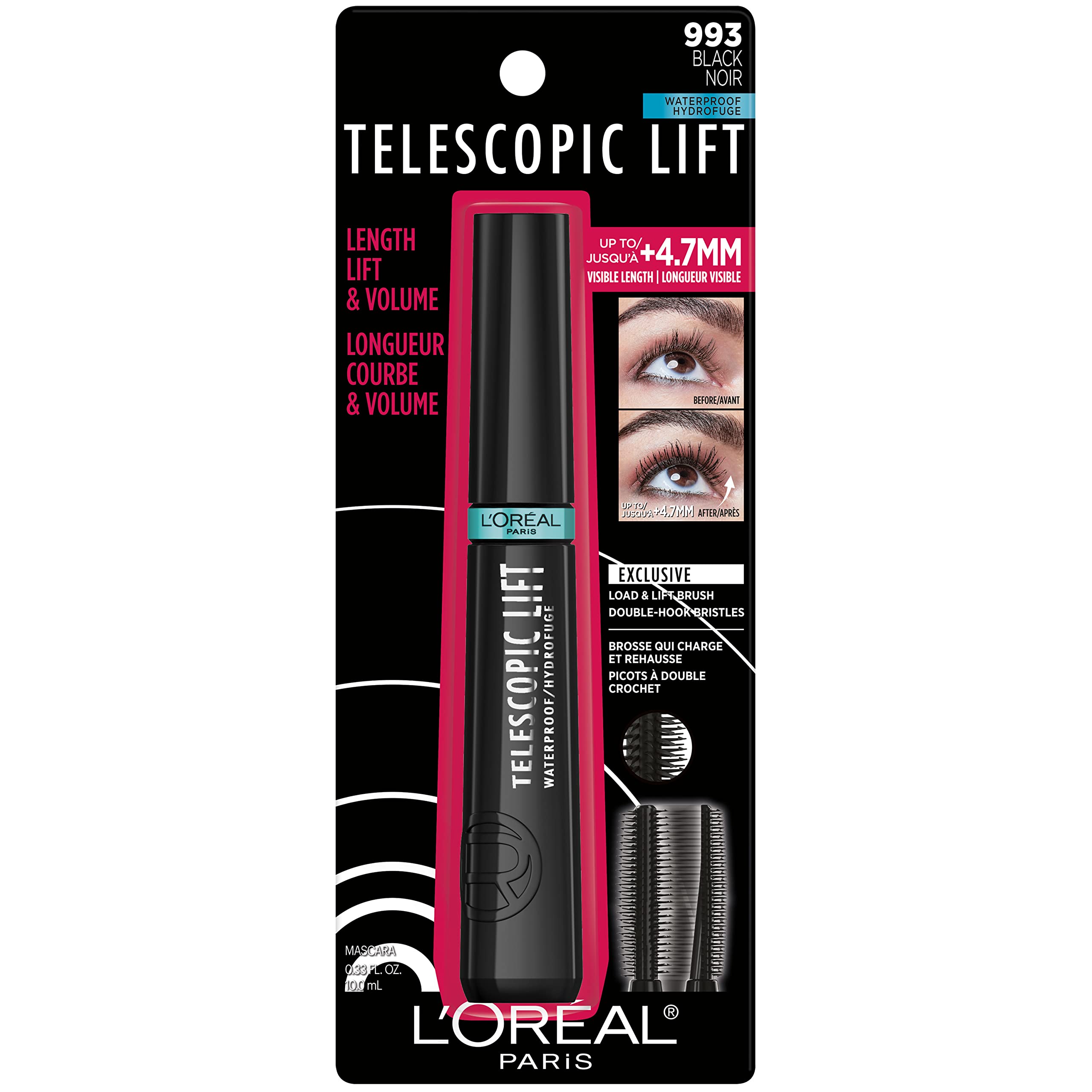 L'Oreal Paris Telescopic Lift: desmaquillado fácil con agua y jabón.