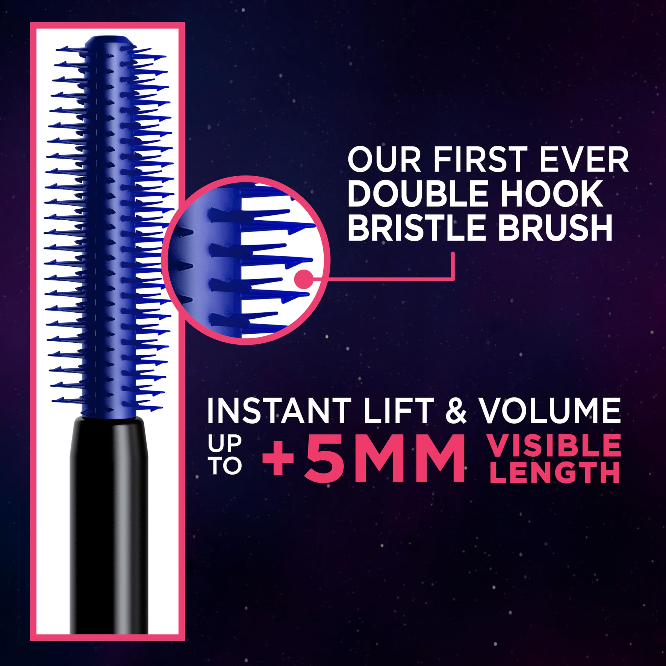 L'Oreal Paris Telescopic Lift Mascara in Stellar Blue for bold color.