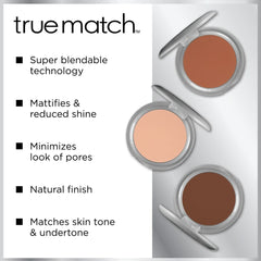 L’Oréal Paris True Match Powder, aplicador incluido para una aplicación precisa.