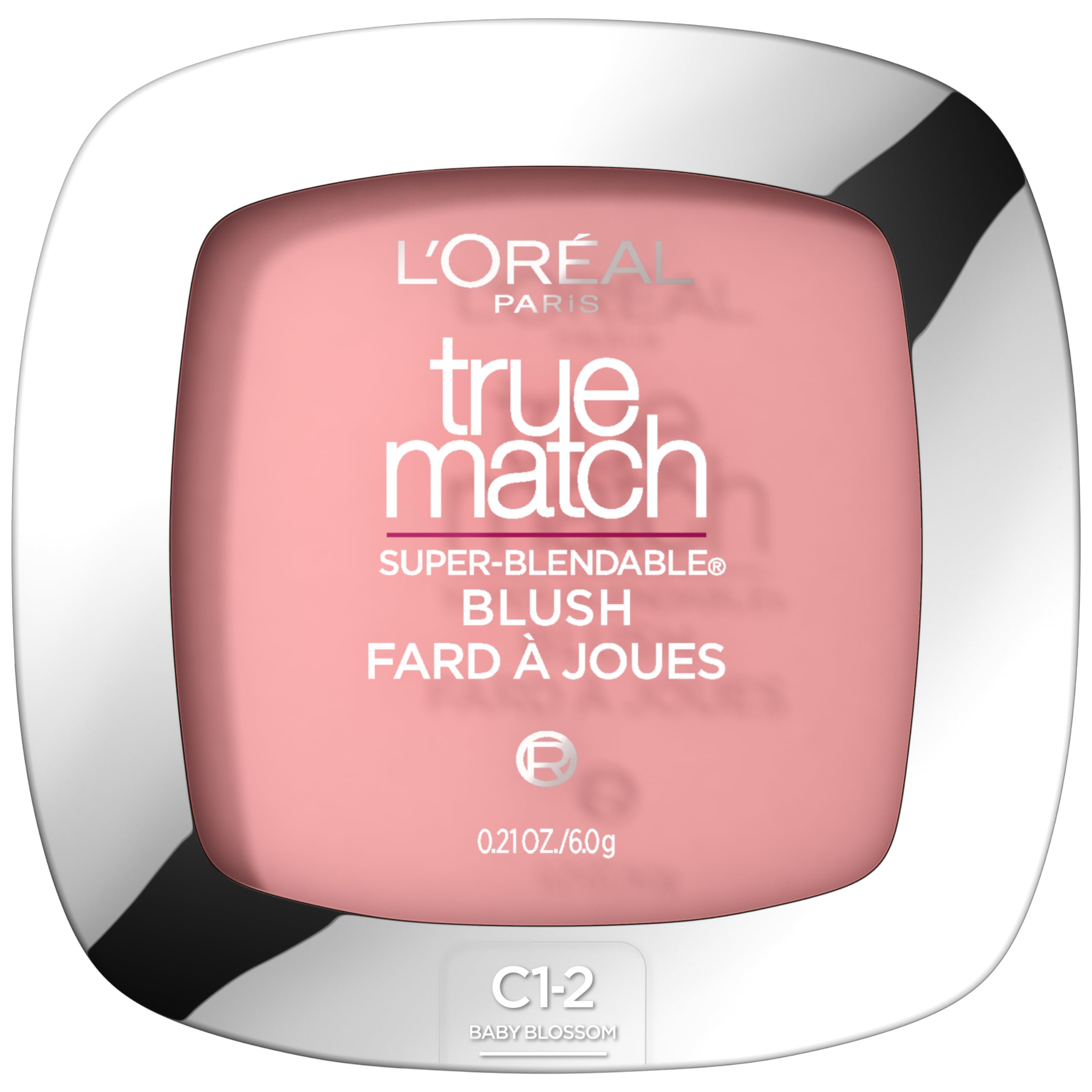 L'Oréal Paris True Match Blush Baby Blossom con espejo para retoques rápidos.