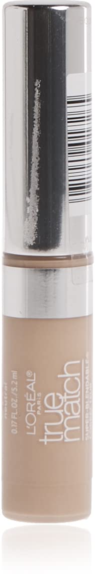 Concealer True Match de L'Oreal Paris, aplicador de punta para cobertura precisa.