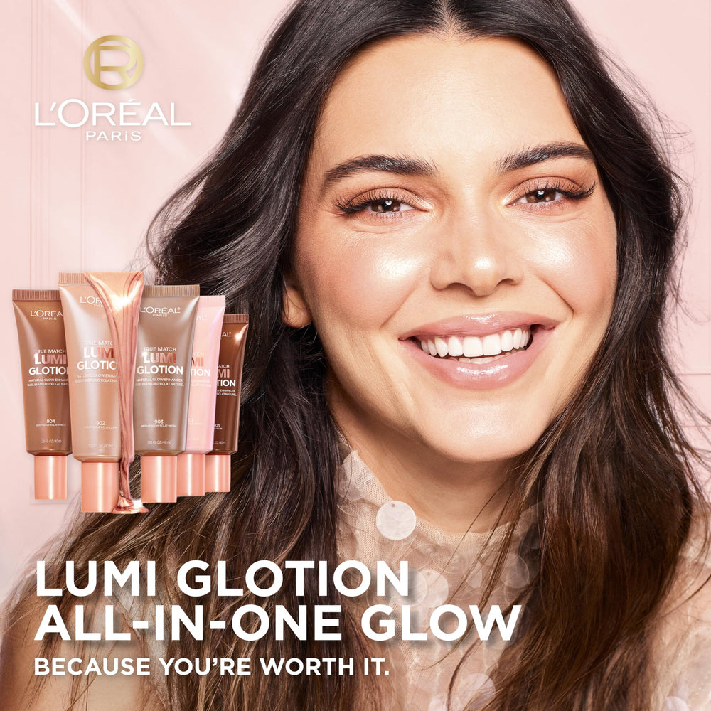 L'Oreal Paris Lumi Glotion hidrata la piel con glicerina y manteca de karité.