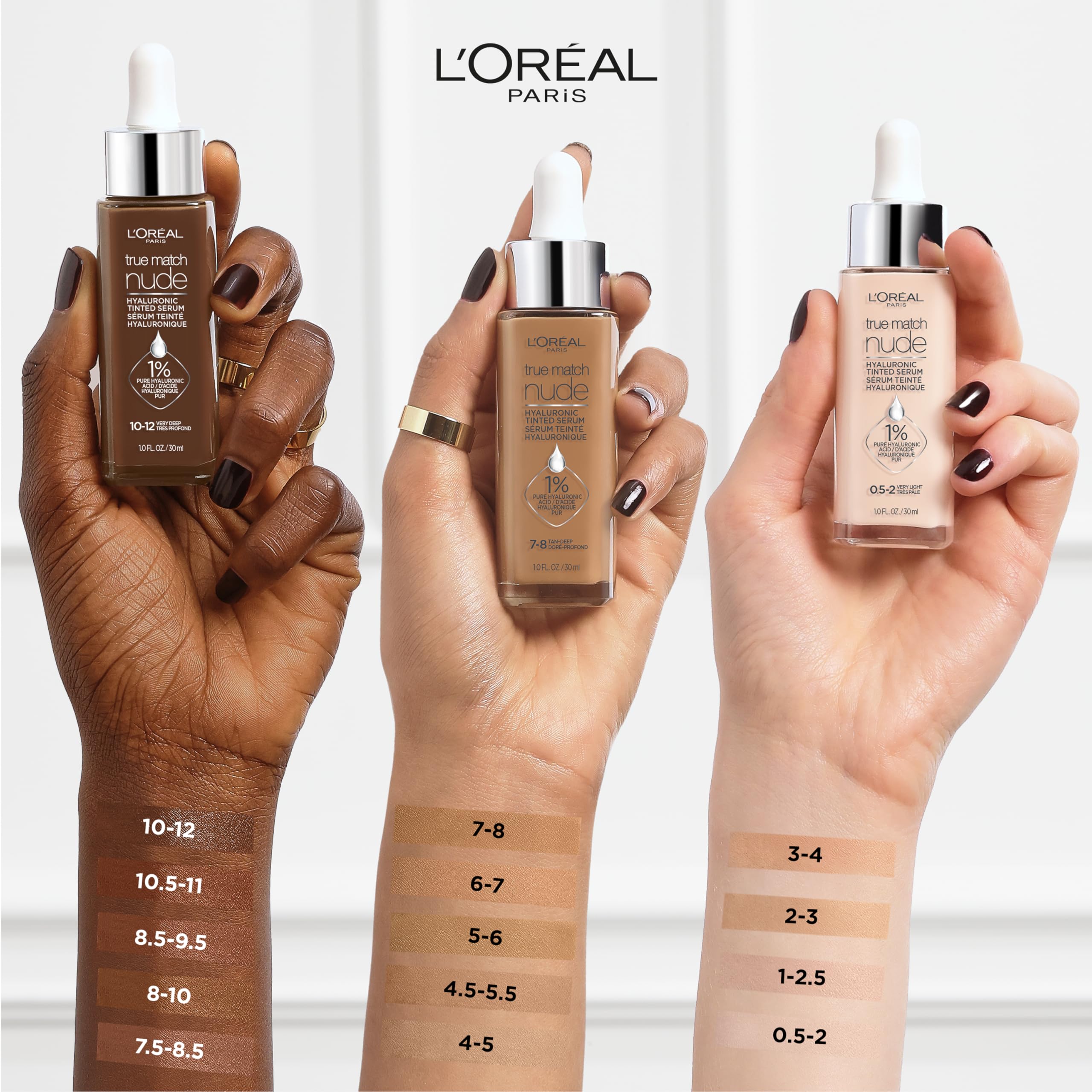 L’Oréal Paris True Match Nude Serum tono medio-bronce 5-6 unifica el color.