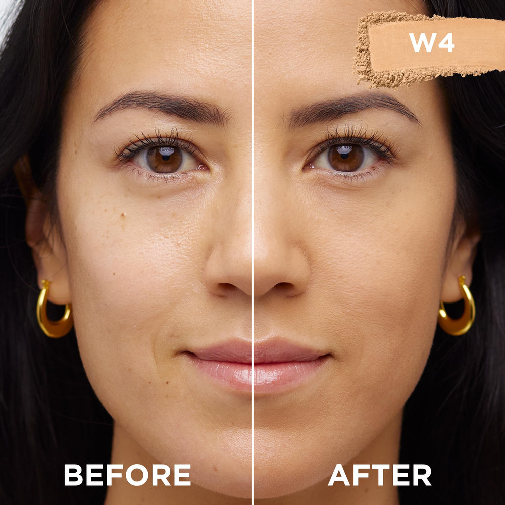 L'Oréal Paris True Match polvo compacto W4, aplicador incluido para aplicación rápida.