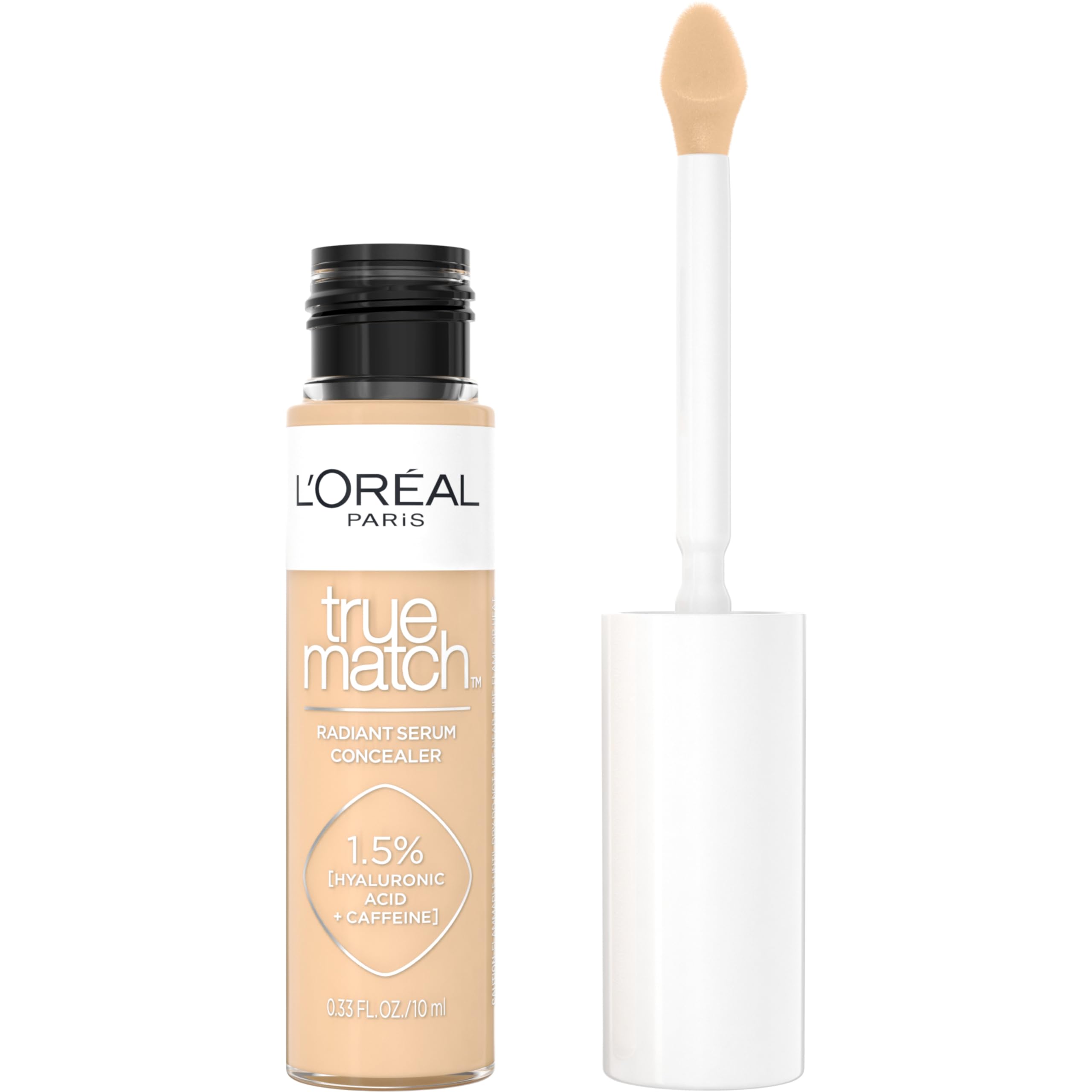 L'Oreal Paris True Match Radiant Serum Concealer flat-tip applicator for quick coverage.