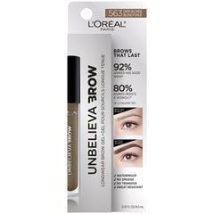 Gel impermeable de L’Oréal Paris para cejas sin borrones ni transferencia.