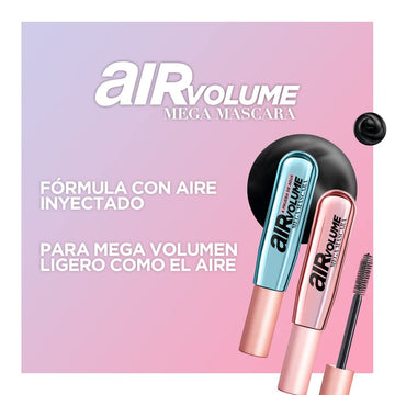 L’Oréal Paris Máscara Mega Volumen de Aire: volumen duradero para todo el día.