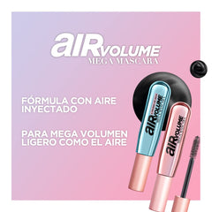 L’Oréal Paris Máscara Mega Volumen de Aire: volumen duradero para todo el día.