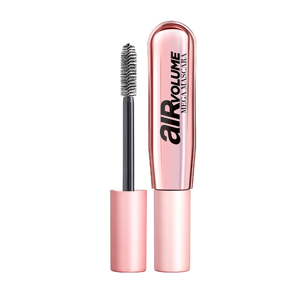 L’Oréal Paris Máscara Mega Volumen de Aire: definición desde raíz a puntas para pestañas largas.