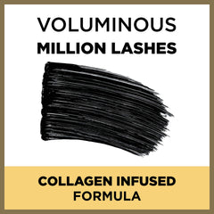 L'Oreal Paris Voluminous Million Lashes Mascara mostrando separación de pestañas con Millionizer