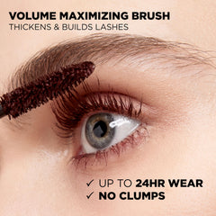 L'Oreal Paris Voluminous Original Mascara tono burdeos realza la mirada con profundidad