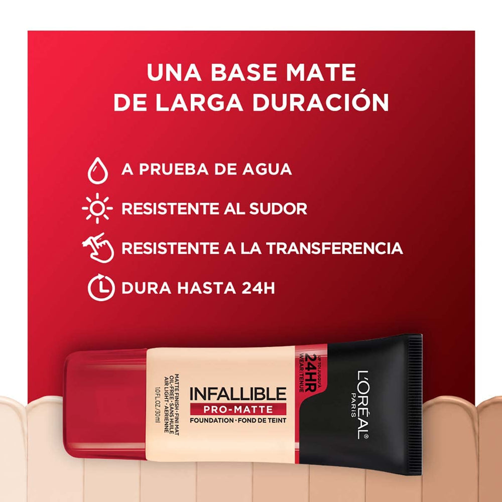 Back-of-hand swatch demonstrates easy blending with Pro Matte Foundation