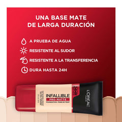 Back-of-hand swatch demonstrates easy blending with Pro Matte Foundation