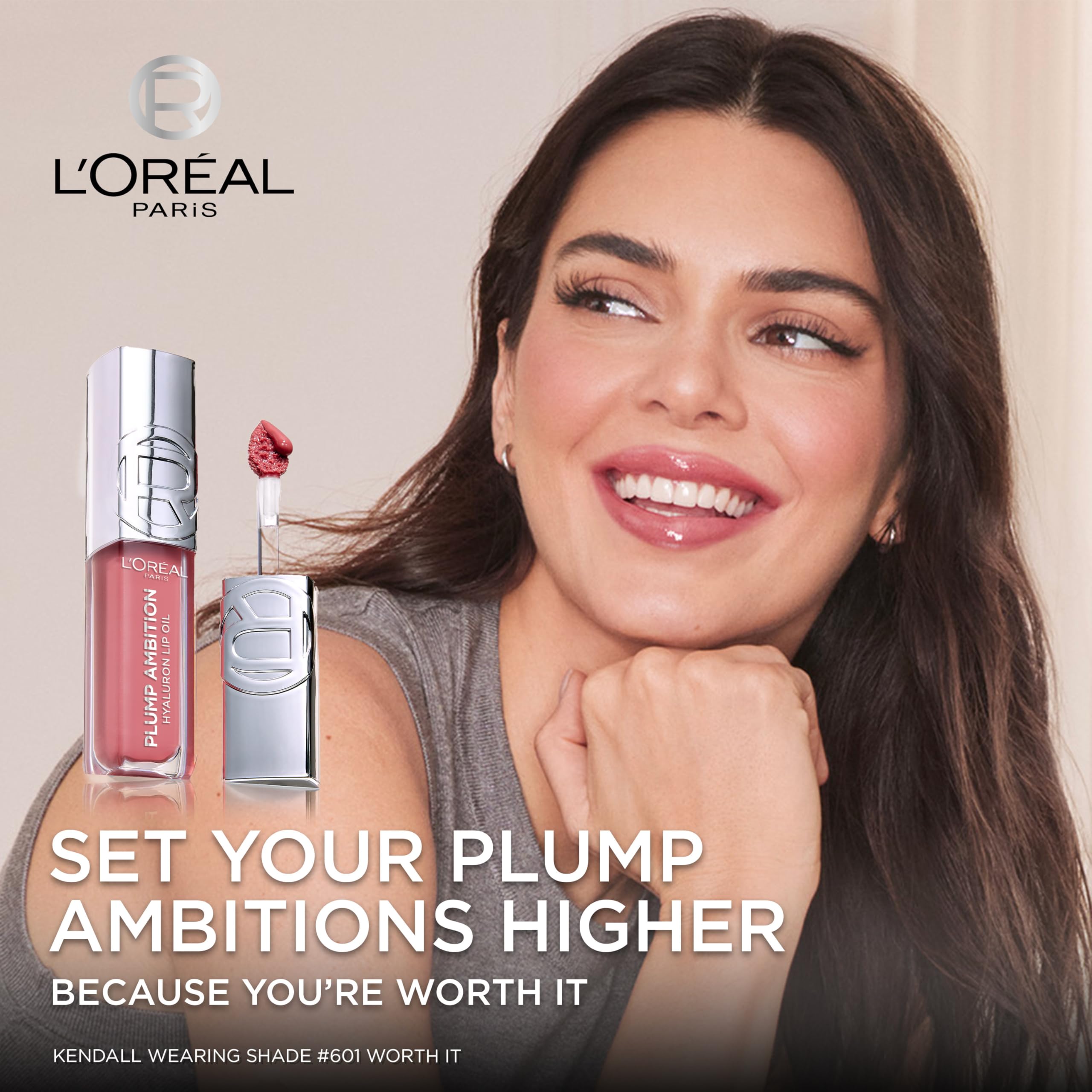 L'Oreal Paris Plump Ambition Aceite labial en tono Berry Jolie para realzar labios.