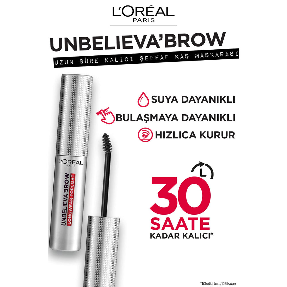 Fijación de 30 horas para cejas definidas.