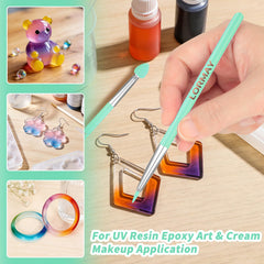 LORMAY brocha grande de silicona para cuidado facial y base de maquillaje.