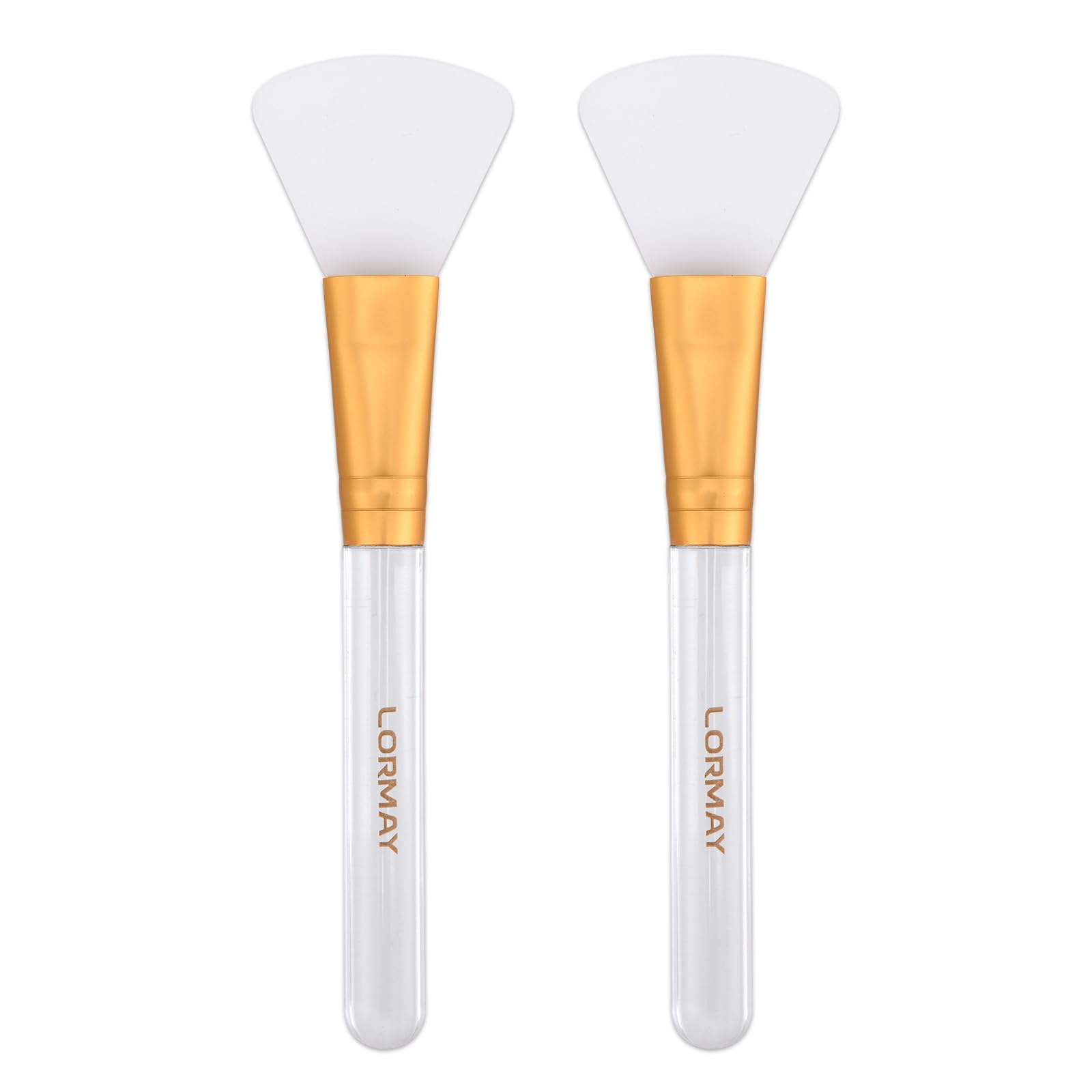 LORMAY Jelly Brush conjunto de dos brochas faciales para una aplicacion uniforme y sin residuos