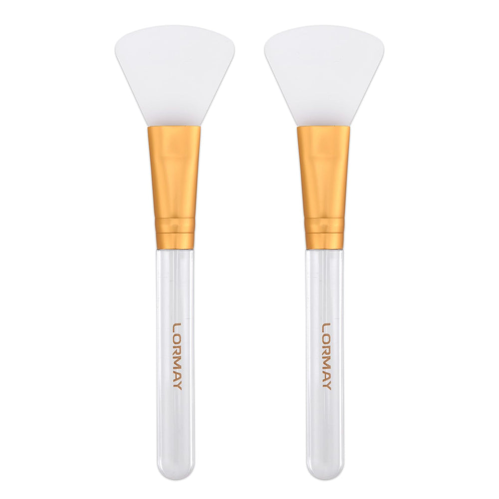 LORMAY Jelly Brush conjunto de dos brochas faciales para una aplicacion uniforme y sin residuos