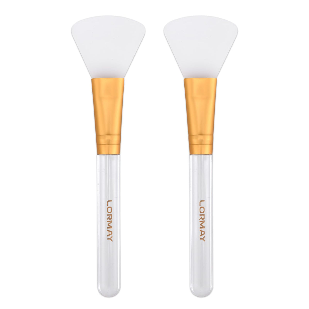 LORMAY Jelly Brush conjunto de dos brochas faciales para una aplicacion uniforme y sin residuos