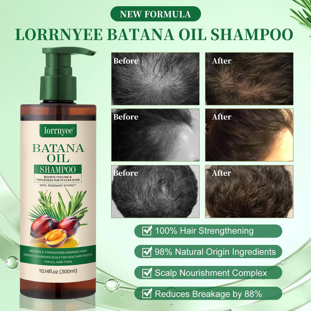 Lorrnyee Batana Oil Shampoo: textura espumosa que limpia sin sulfatos