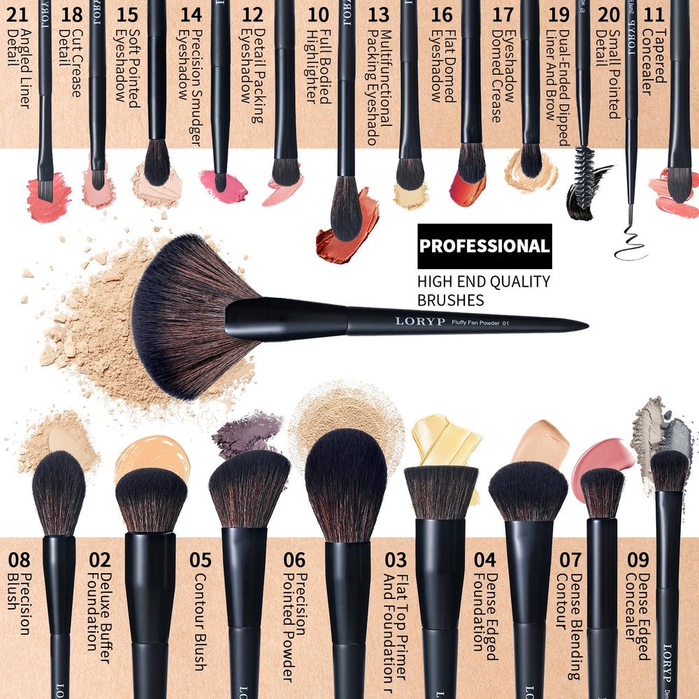 Pincel LORYP para corrector con precisión en imperfecciones.