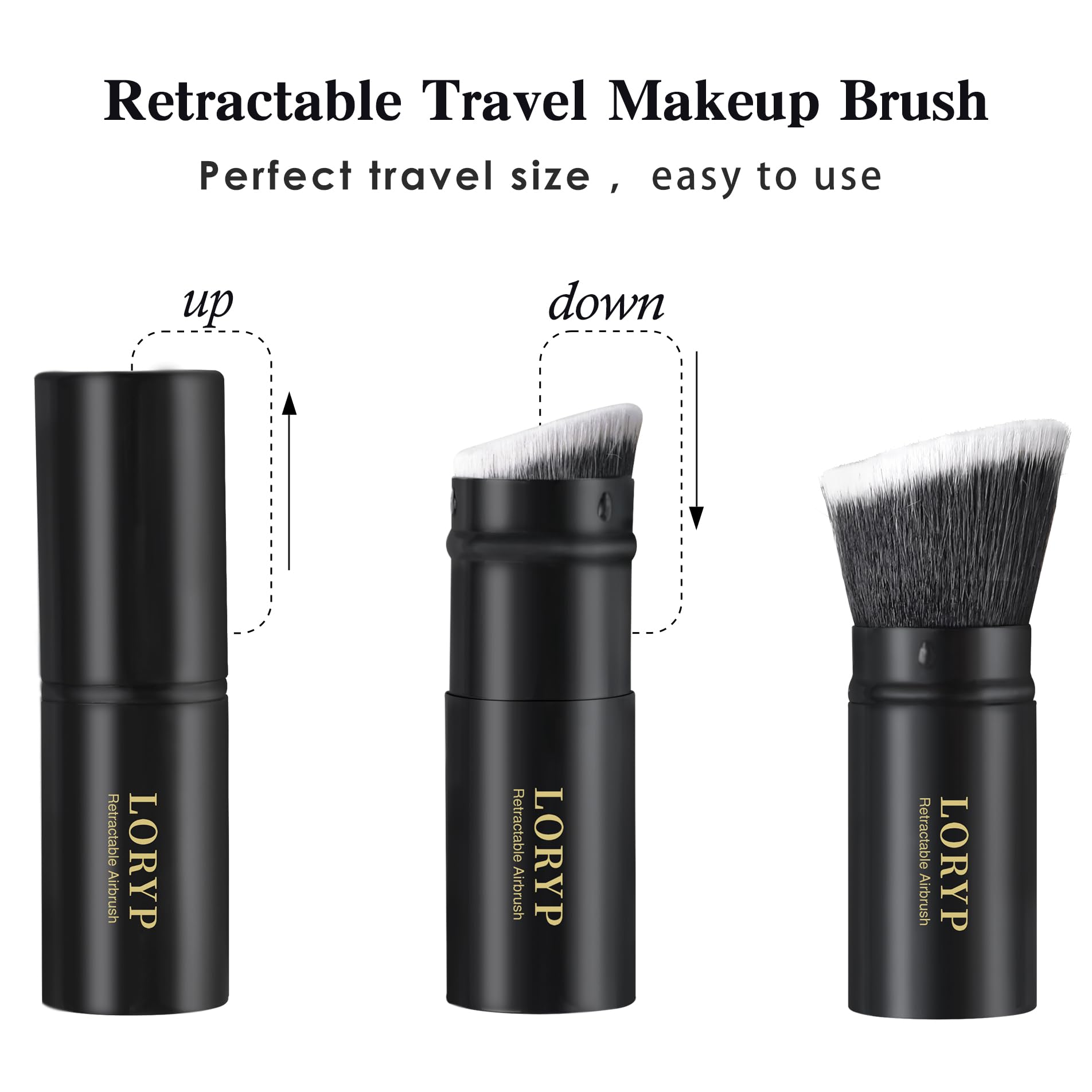 Fibra sintética vegana de LORYP para maquillaje suave y sin irritación