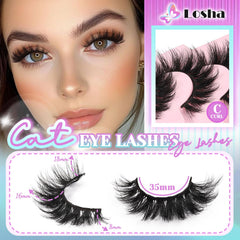 Pestañas Losha fibras importadas suaves para una apariencia natural y cómoda.