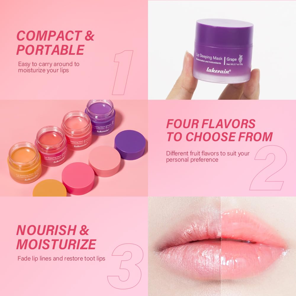 Mascarilla labial Loske con vitamina C y antioxidantes para color y brillo