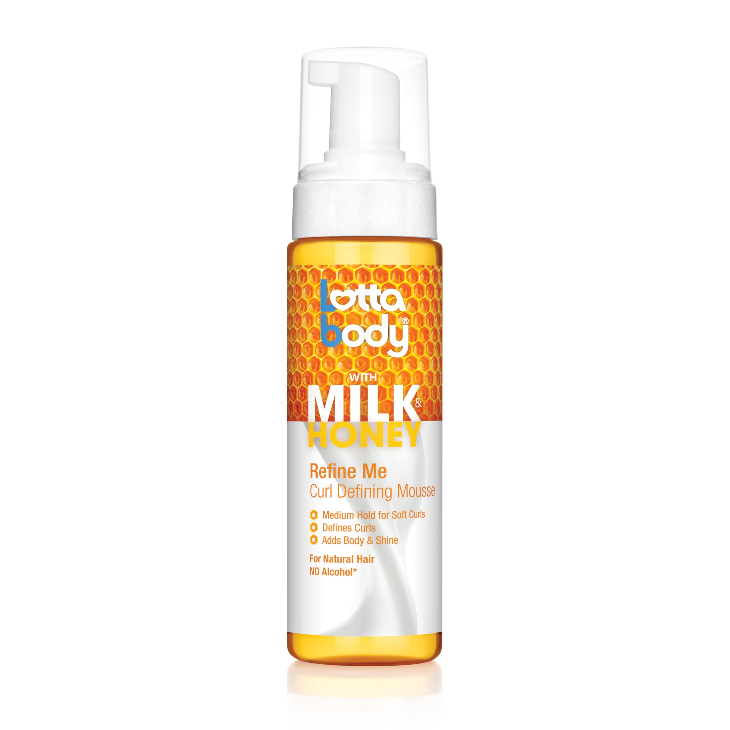 Lottabody Refine Me Mousse en botella ofrece definición suave para rizos