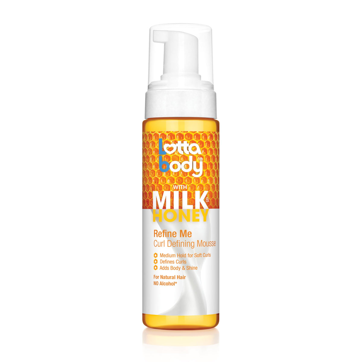 Lottabody Refine Me Mousse en botella ofrece definición suave para rizos