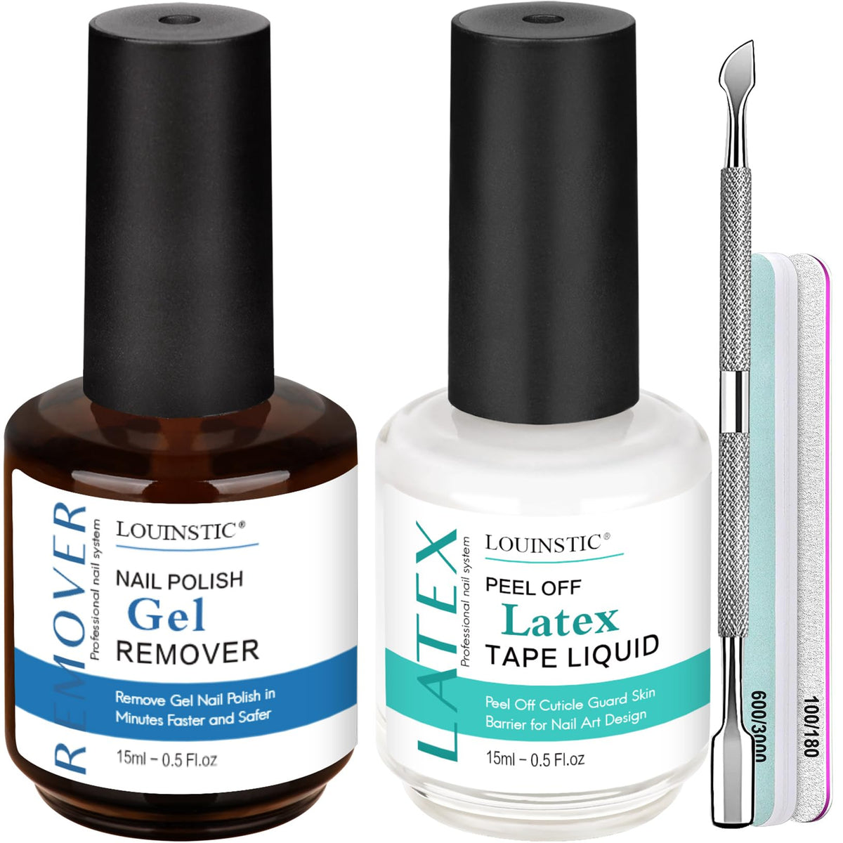 Louinstic kit-remover-esmalte-gel: eliminación rápida y suave del gel sin dañar uñas