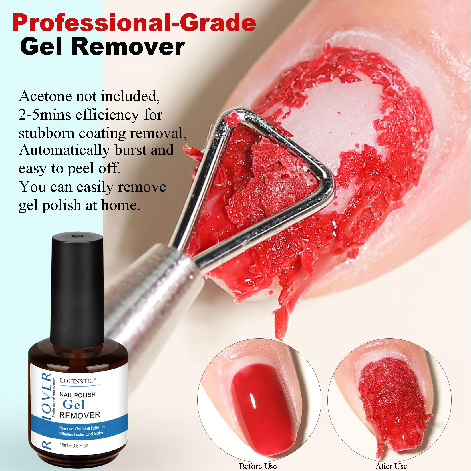 LOUINSTIC látex líquido para piel alrededor de las uñas, barrera protectora
