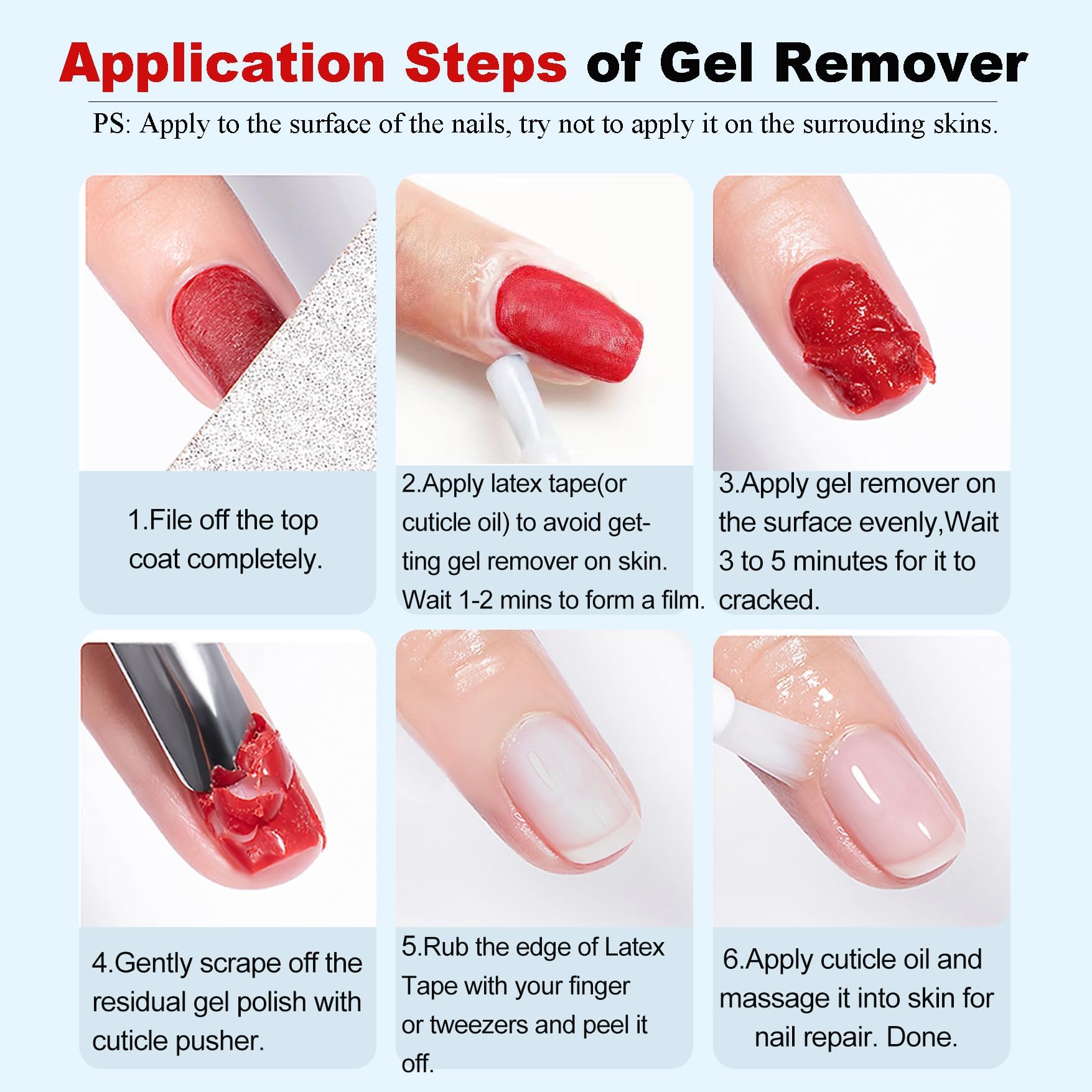 Louinstic gel remover, presentación clara de 15 ml