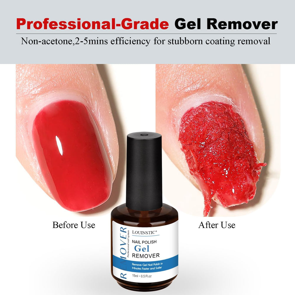 LOUINSTIC Gel Nail Remover diseño portátil, perfecto para kit en viaje.