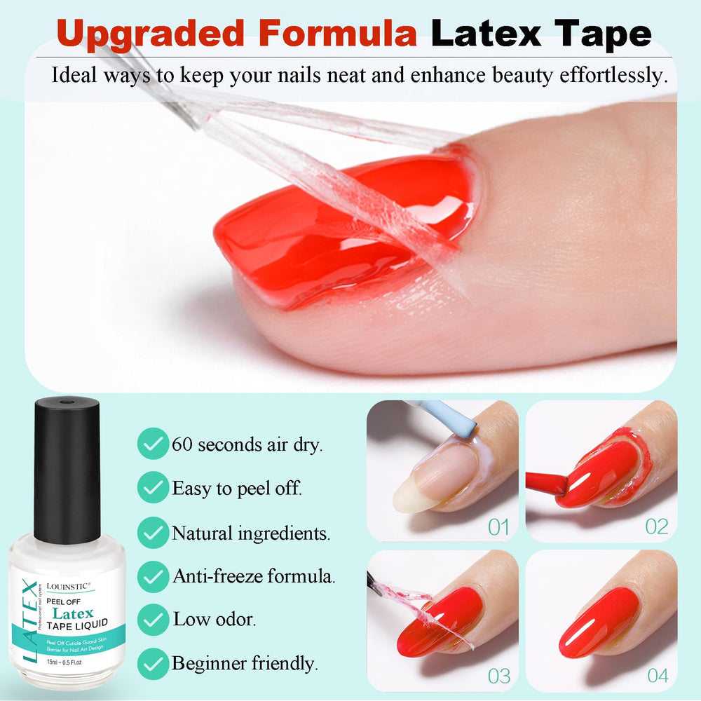 LOUINSTIC set quitaesmalte gel 15ml, incluye todo
