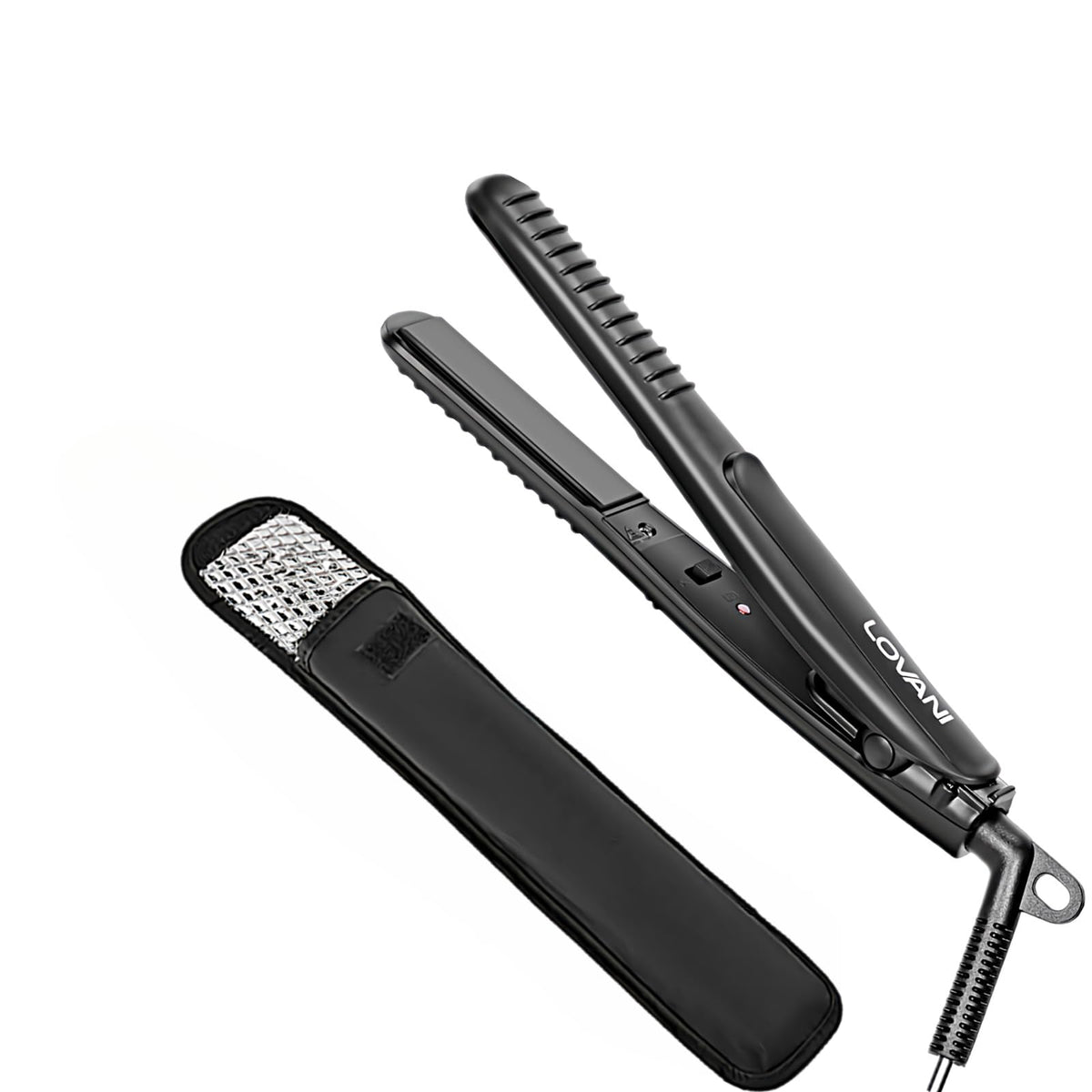 LOVANI Mini Plancha de Pelo Titanio, calor suave y rápido para viajes