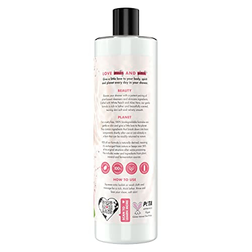 Love Beauty And Planet, aroma durazno blanco, ducha agradable y refrescante.