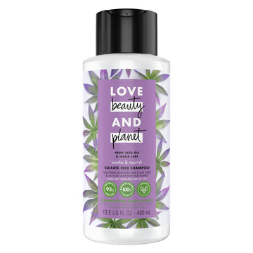 Love Beauty and Planet champú sin sulfatos para cuero cabelludo seco, cuidado suave