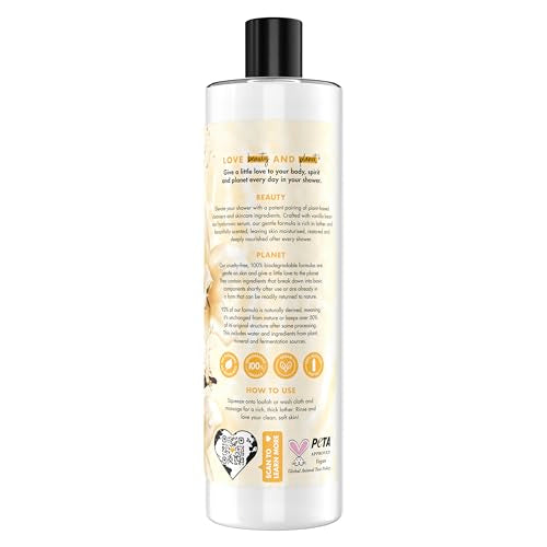 Love Beauty And Planet gel ducha sin sulfatos aroma vainilla y suero hialurónico