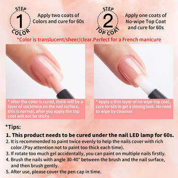 Love easy Hema Free Gel Nail Polish Pen Set acabado brillo intenso