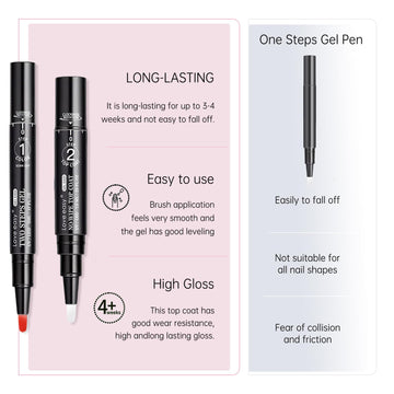 Love easy Hema Free Gel Nail Polish Pen Set aplicación rápida para uñas elegantes