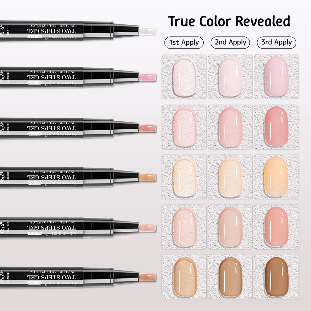 Love easy Hema Free Gel Nail Polish Pen Set curado con lampara para acabado durable