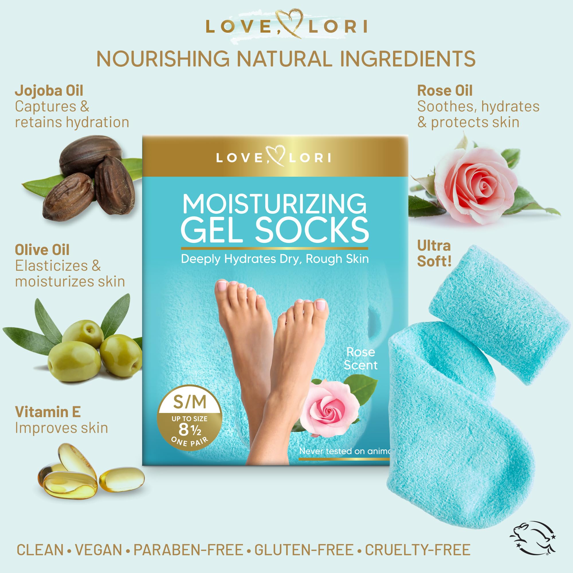 Love Lori talones agrietados: tratamiento con gel para reparación