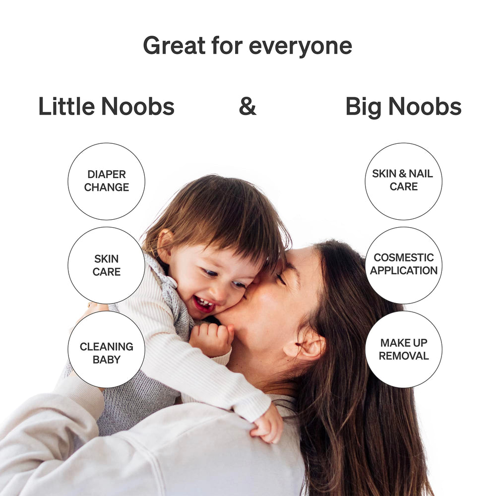 Love Noobs algodón 100% orgánico para piel sensible del bebé.