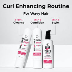 Love Ur Curls acondicionador desenredante ultra hidratante facilita peinado y reduce fricción.